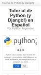 Mobile Screenshot of docs.python.org.ar