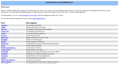 Desktop Screenshot of mail.python.org